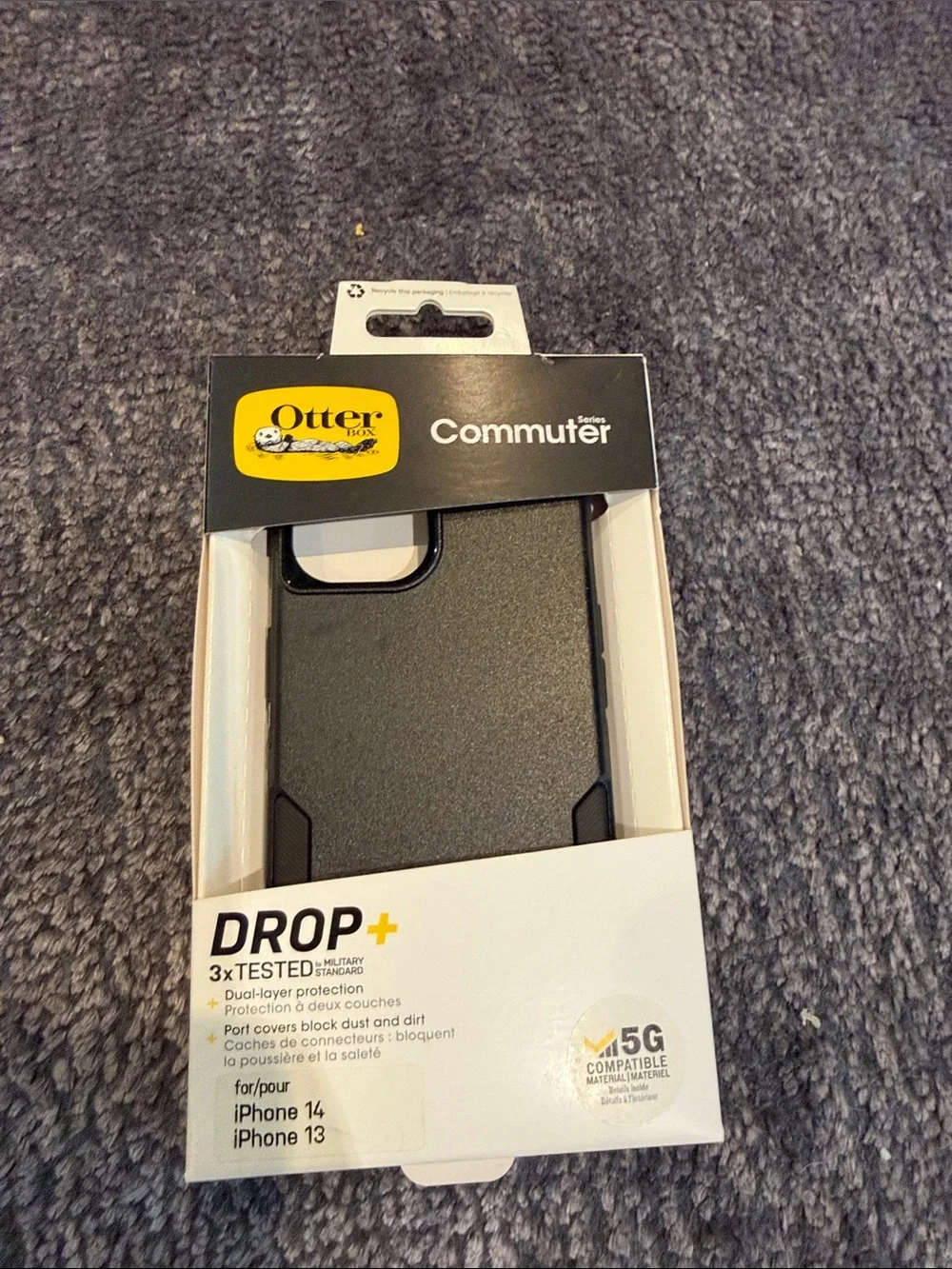OtterBox Commuter Series Drop+ Black Protective Case for iPhone 14/13
